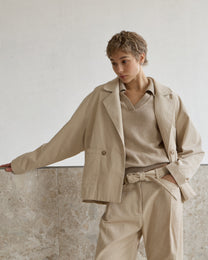 DOUBLE-BREASTED CORDUROY JACKET