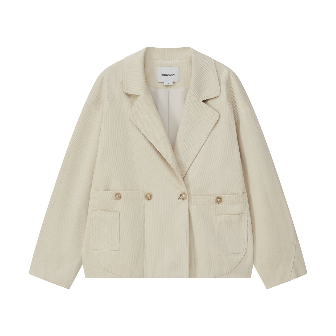 DOUBLE-BREASTED CORDUROY JACKET