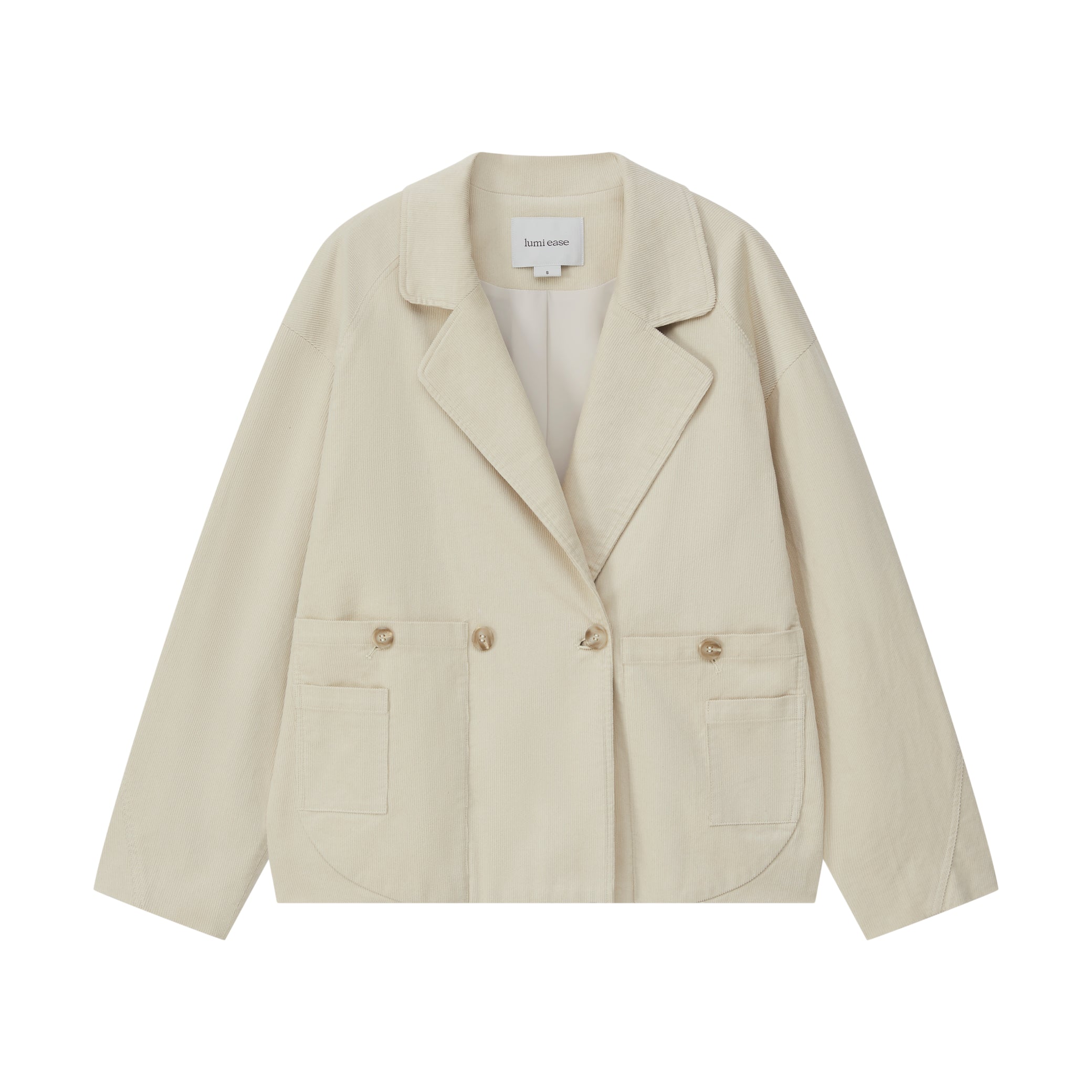 DOUBLE-BREASTED CORDUROY JACKET