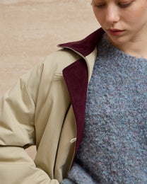 COLOR-BLOCKED PADDED WORK JACKET