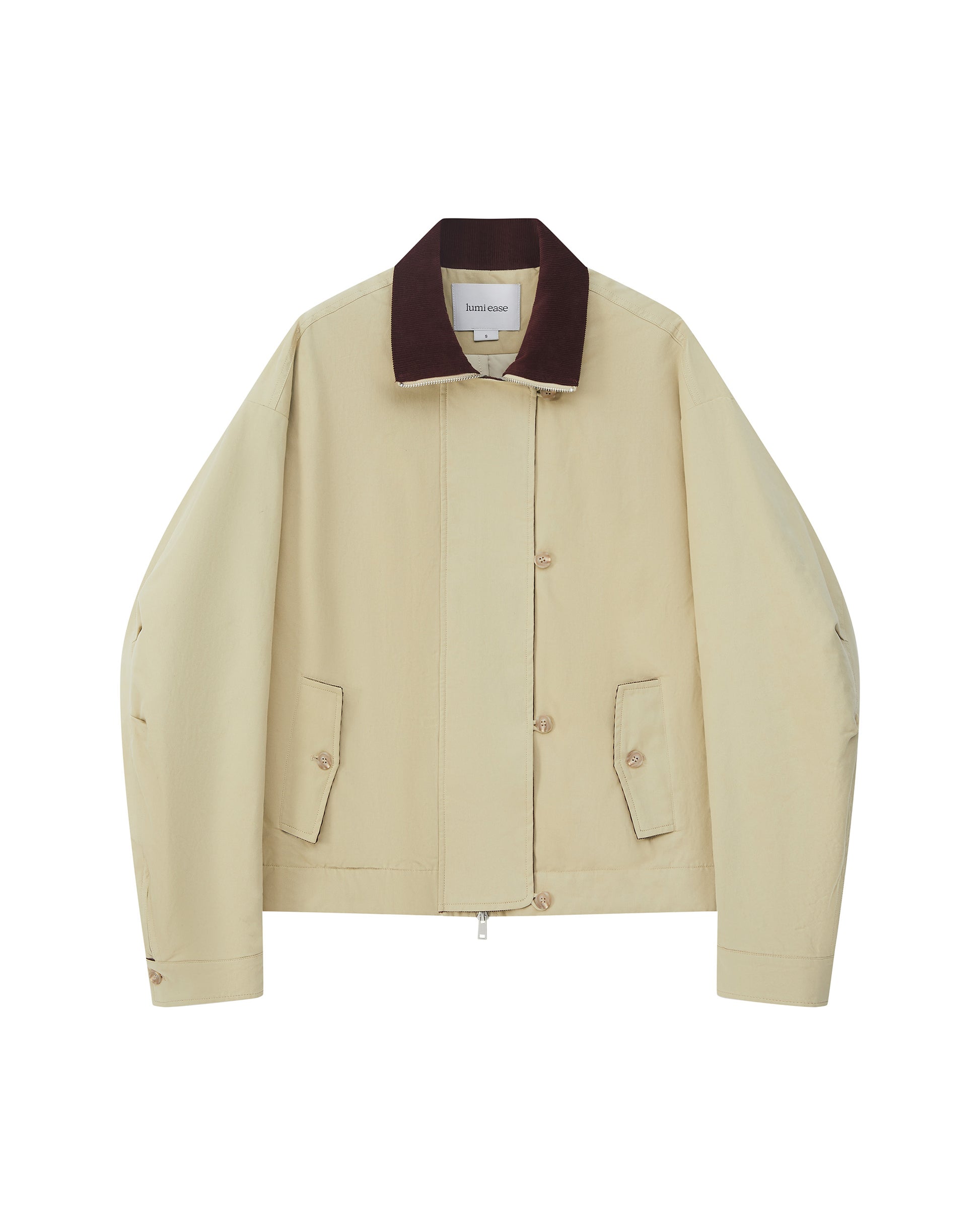 COLOR-BLOCKED PADDED WORK JACKET
