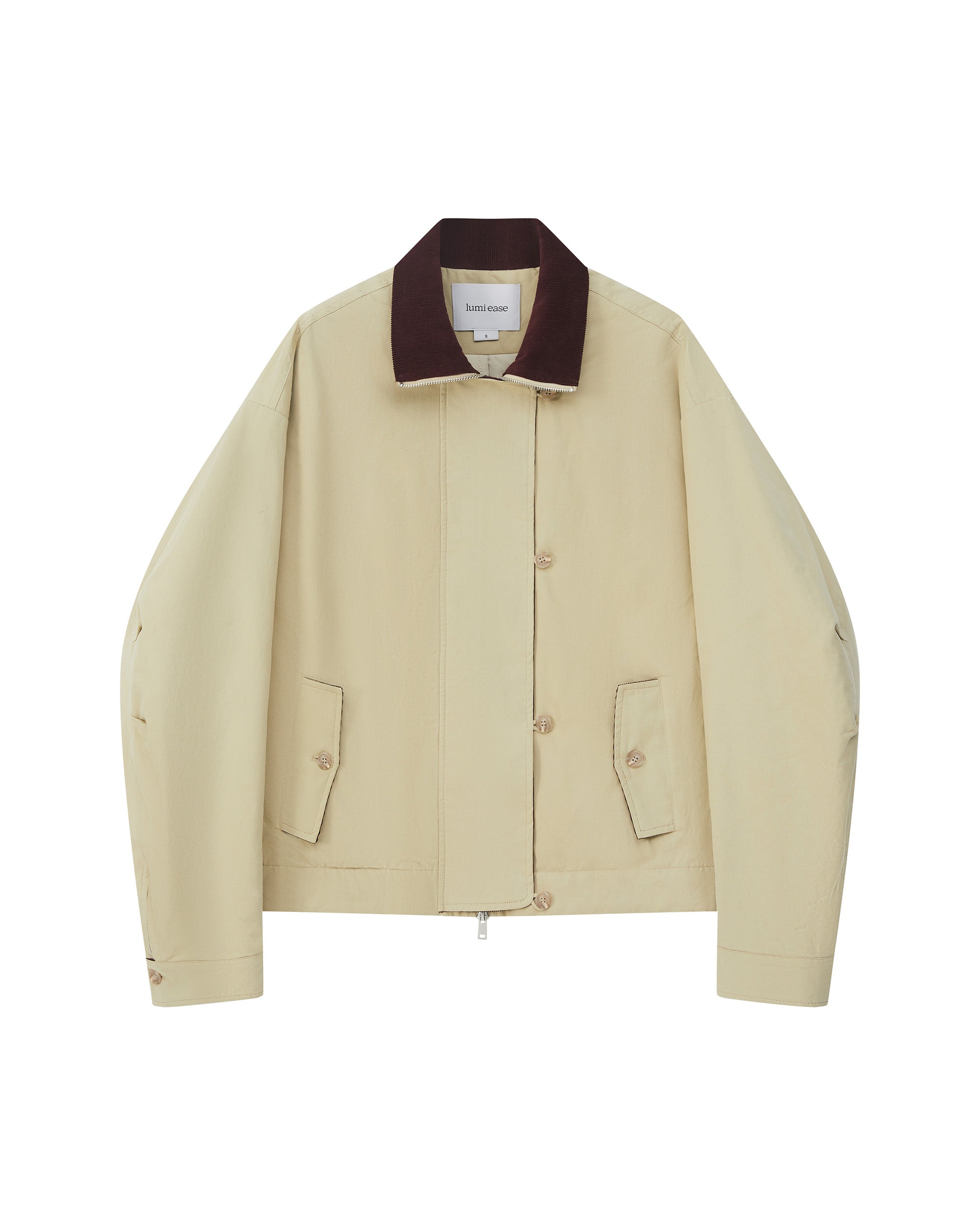 COLOR-BLOCKED PADDED WORK JACKET