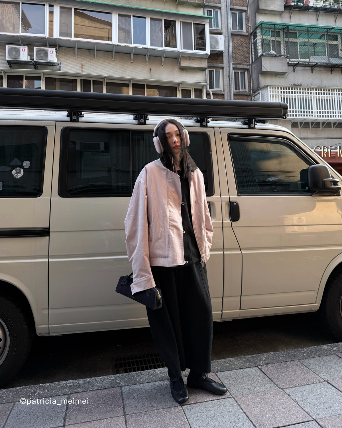 拼色工作鋪棉外套