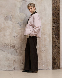 COLOR-BLOCKED PADDED WORK JACKET