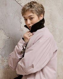 COLOR-BLOCKED PADDED WORK JACKET