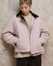 COLOR-BLOCKED PADDED WORK JACKET