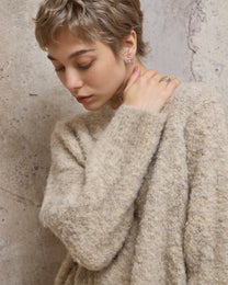 WOOL MARLED SWEATER