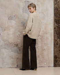 WOOL MARLED SWEATER