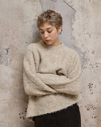 WOOL MARLED SWEATER