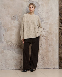 WOOL MARLED SWEATER