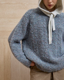 WOOL MARLED SWEATER