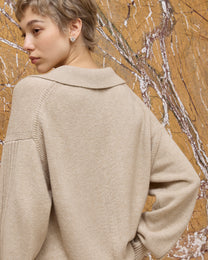 WOOL POLO CASUAL SWEATER