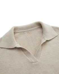 WOOL POLO CASUAL SWEATER