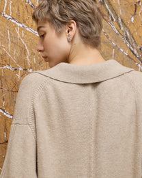 WOOL POLO CASUAL SWEATER