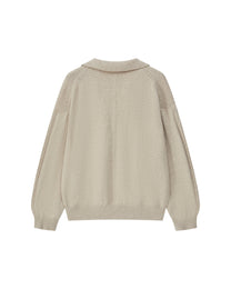 WOOL POLO CASUAL SWEATER