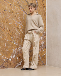 WOOL POLO CASUAL SWEATER