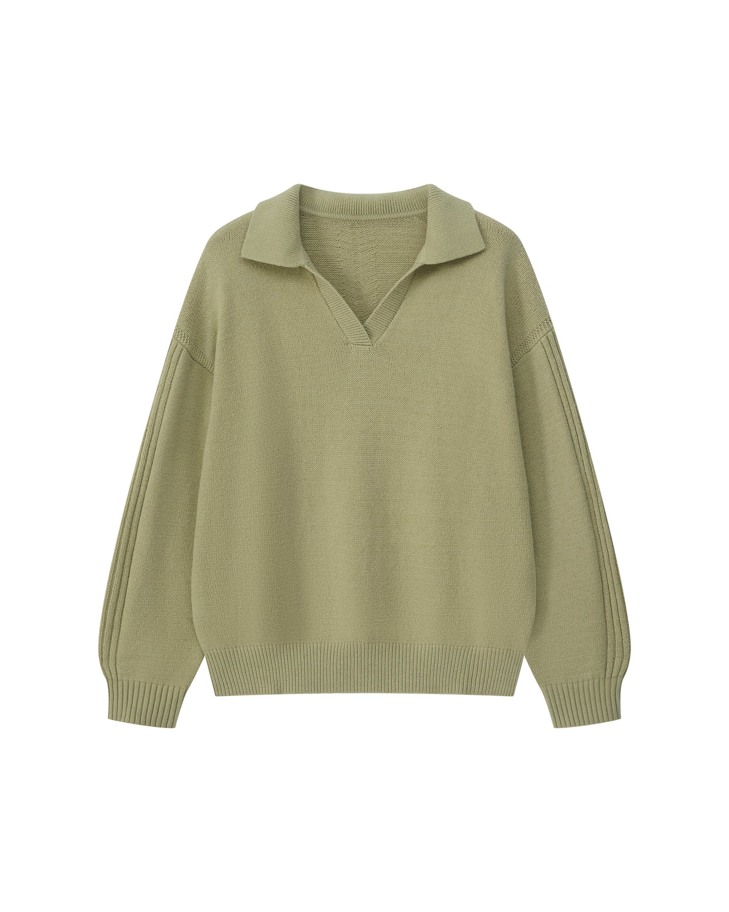 WOOL POLO CASUAL SWEATER