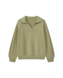 WOOL POLO CASUAL SWEATER