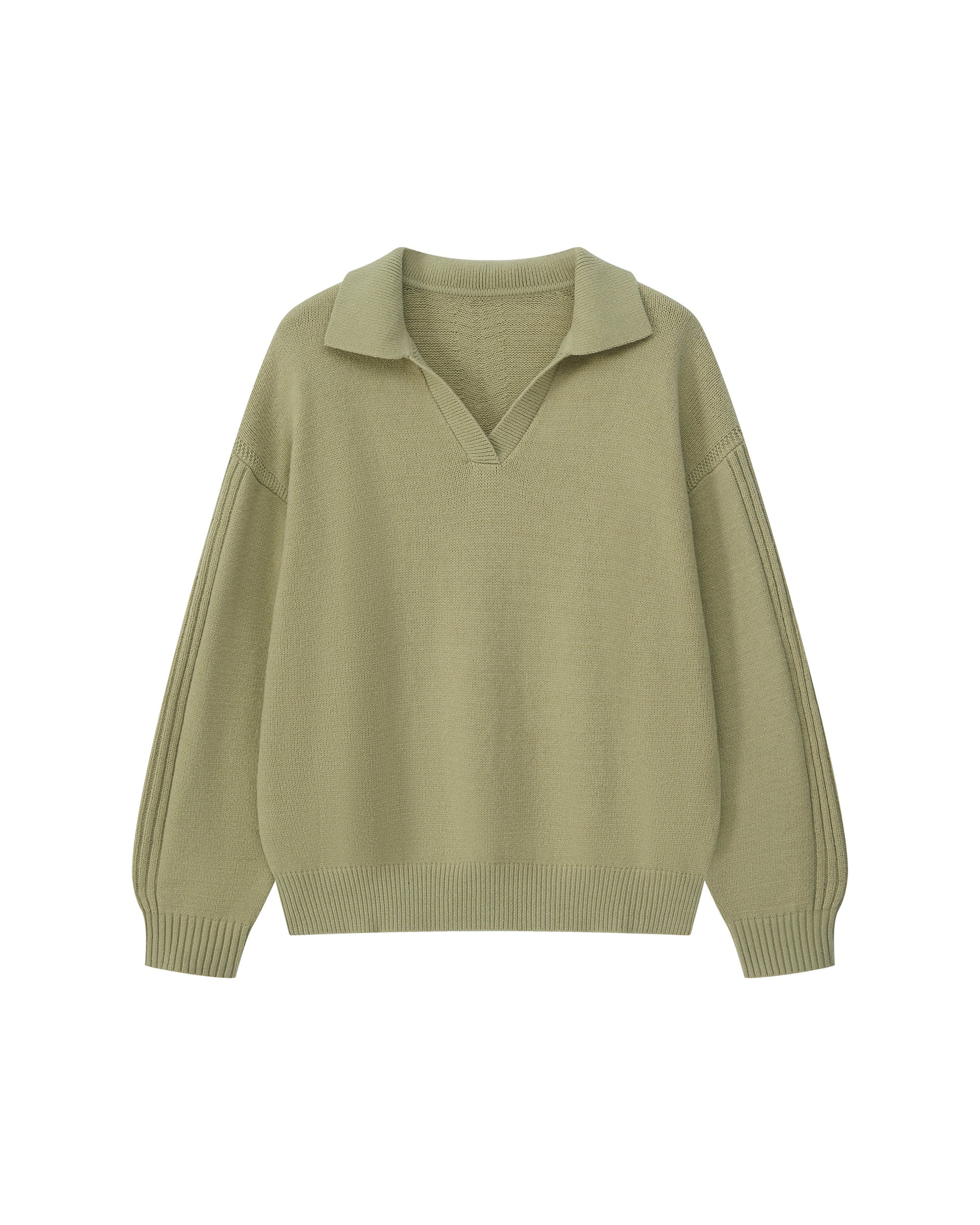 WOOL POLO CASUAL SWEATER