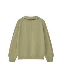 WOOL POLO CASUAL SWEATER