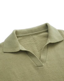 WOOL POLO CASUAL SWEATER