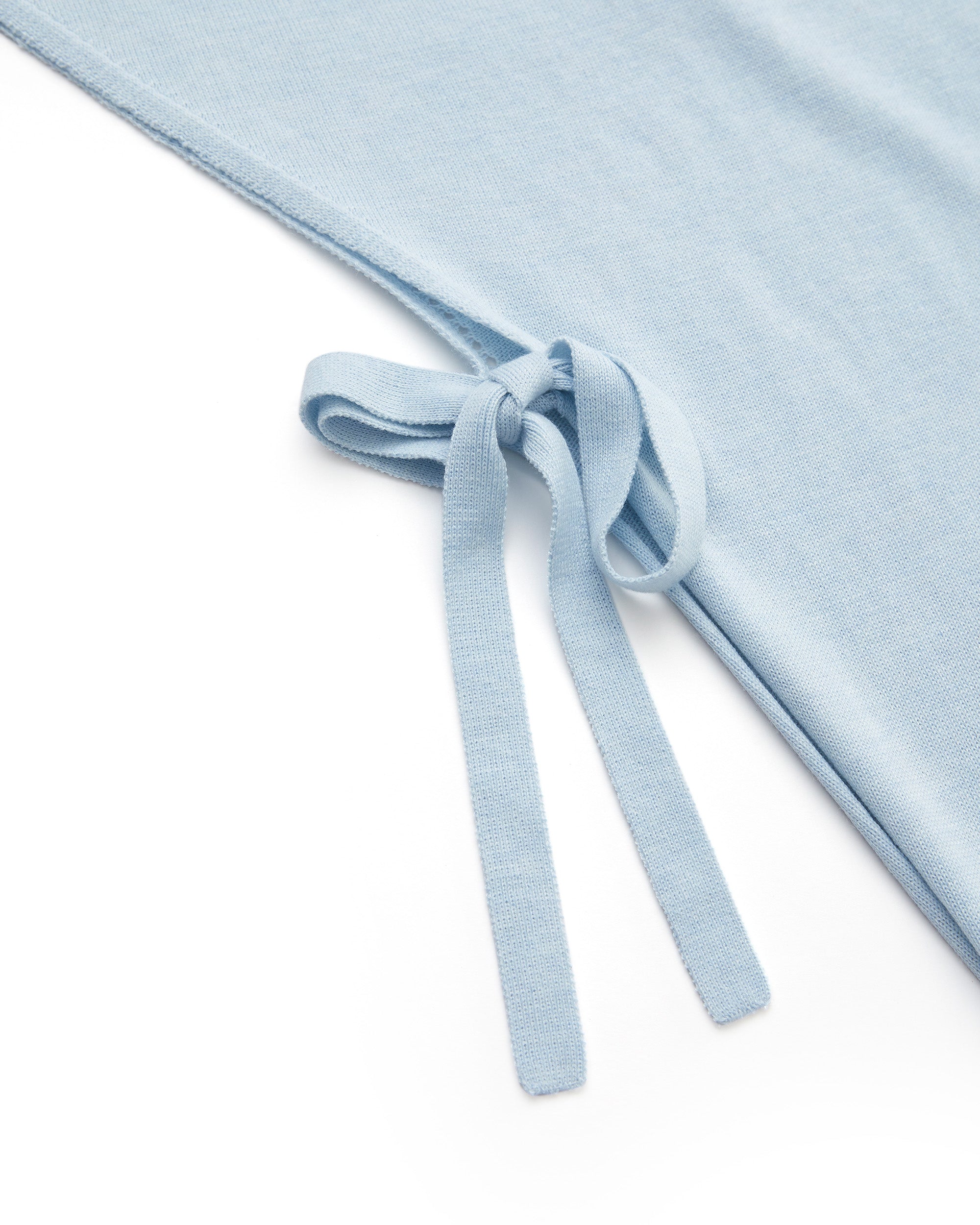 DOUBLE-LAYER DRAPED TIE DRESS