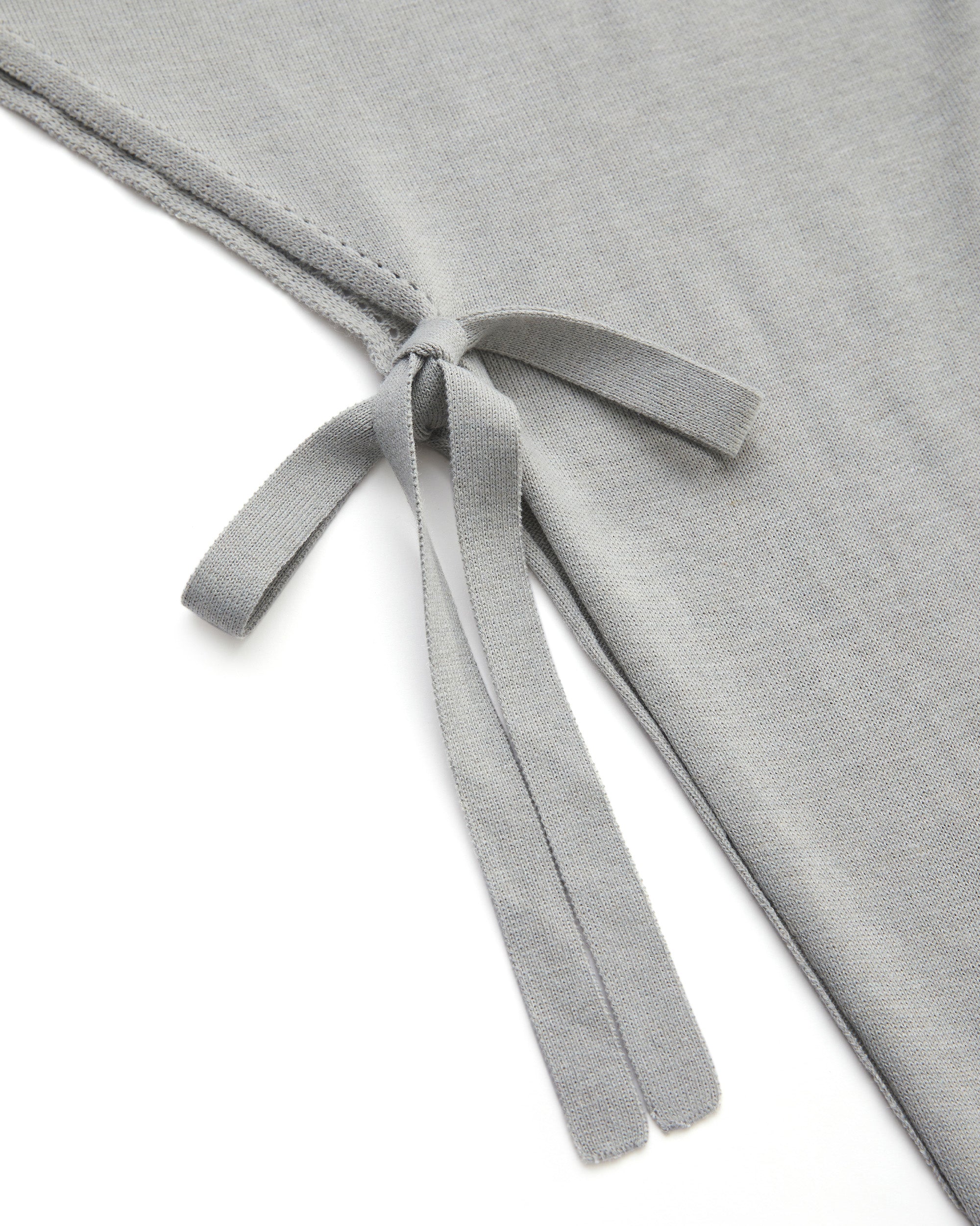 DOUBLE-LAYER DRAPED TIE DRESS