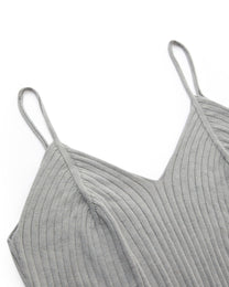 DOUBLE-LAYER DRAPED TIE DRESS