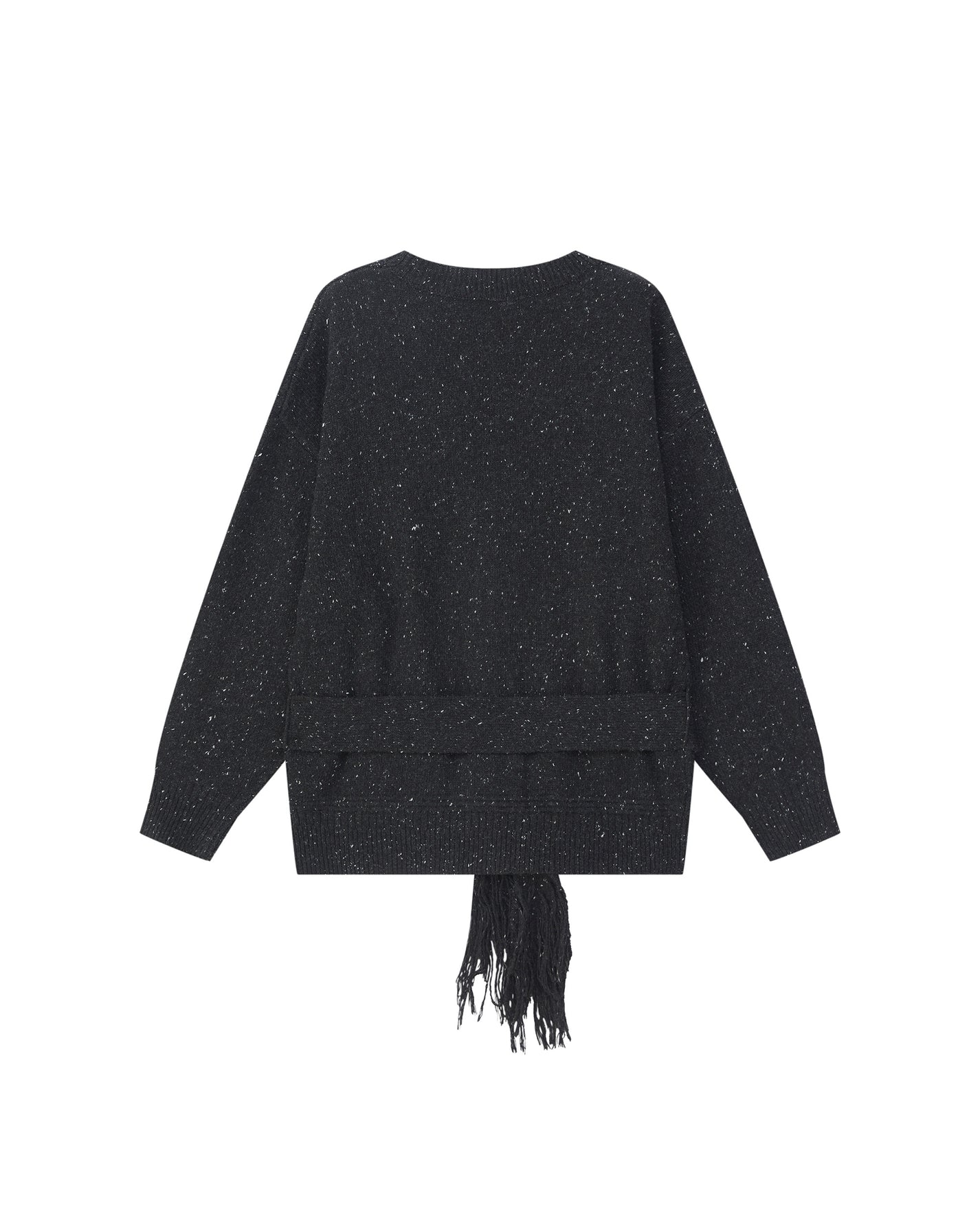 SLOUCHY FRINGED CARDIGAN