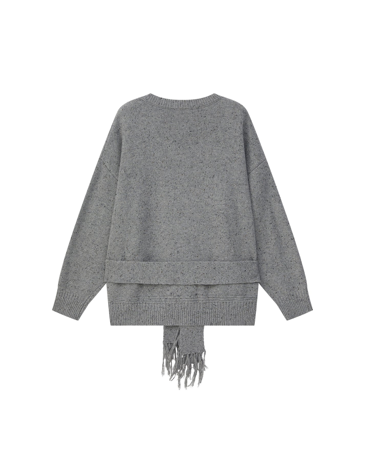 SLOUCHY FRINGED CARDIGAN