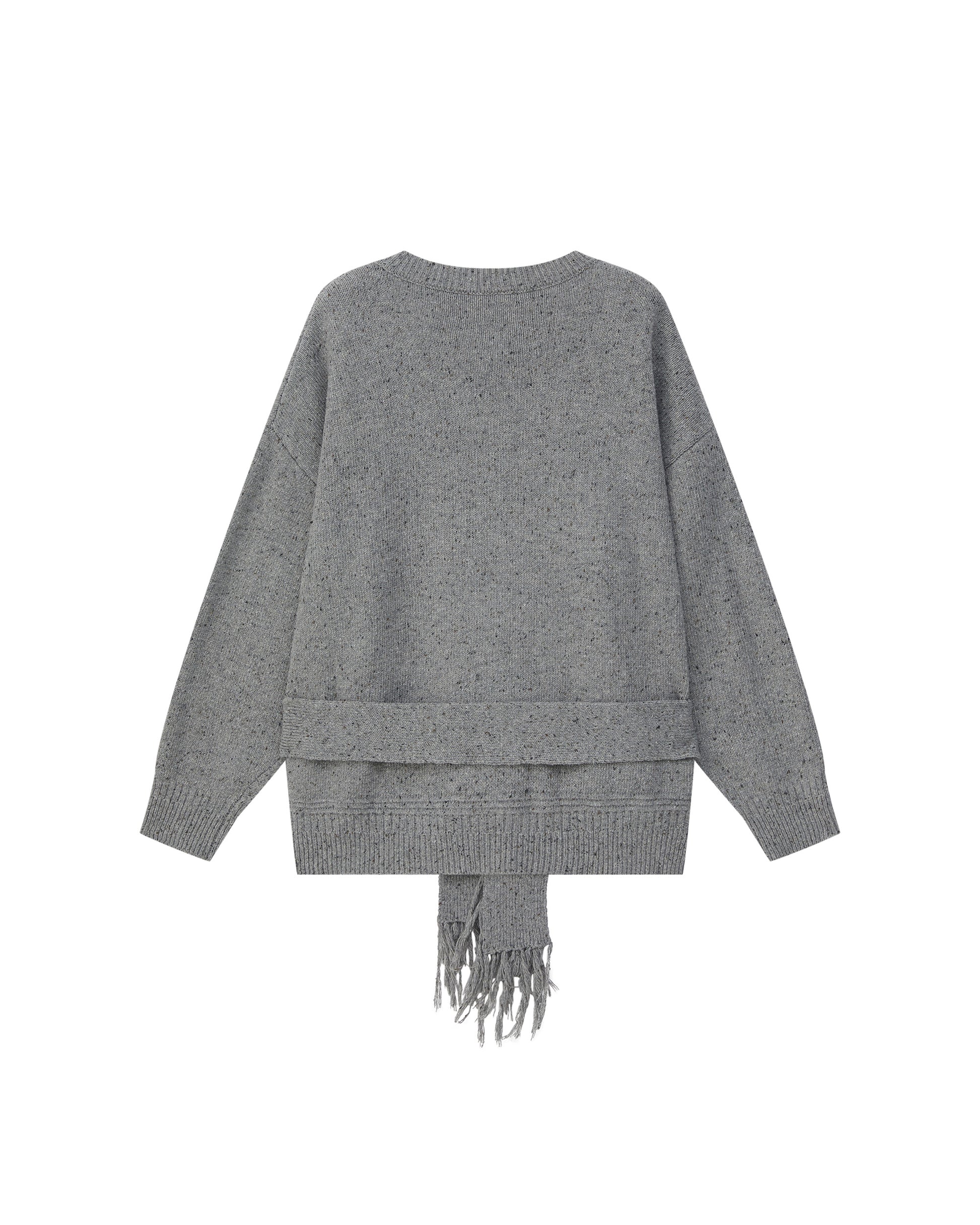 SLOUCHY FRINGED CARDIGAN