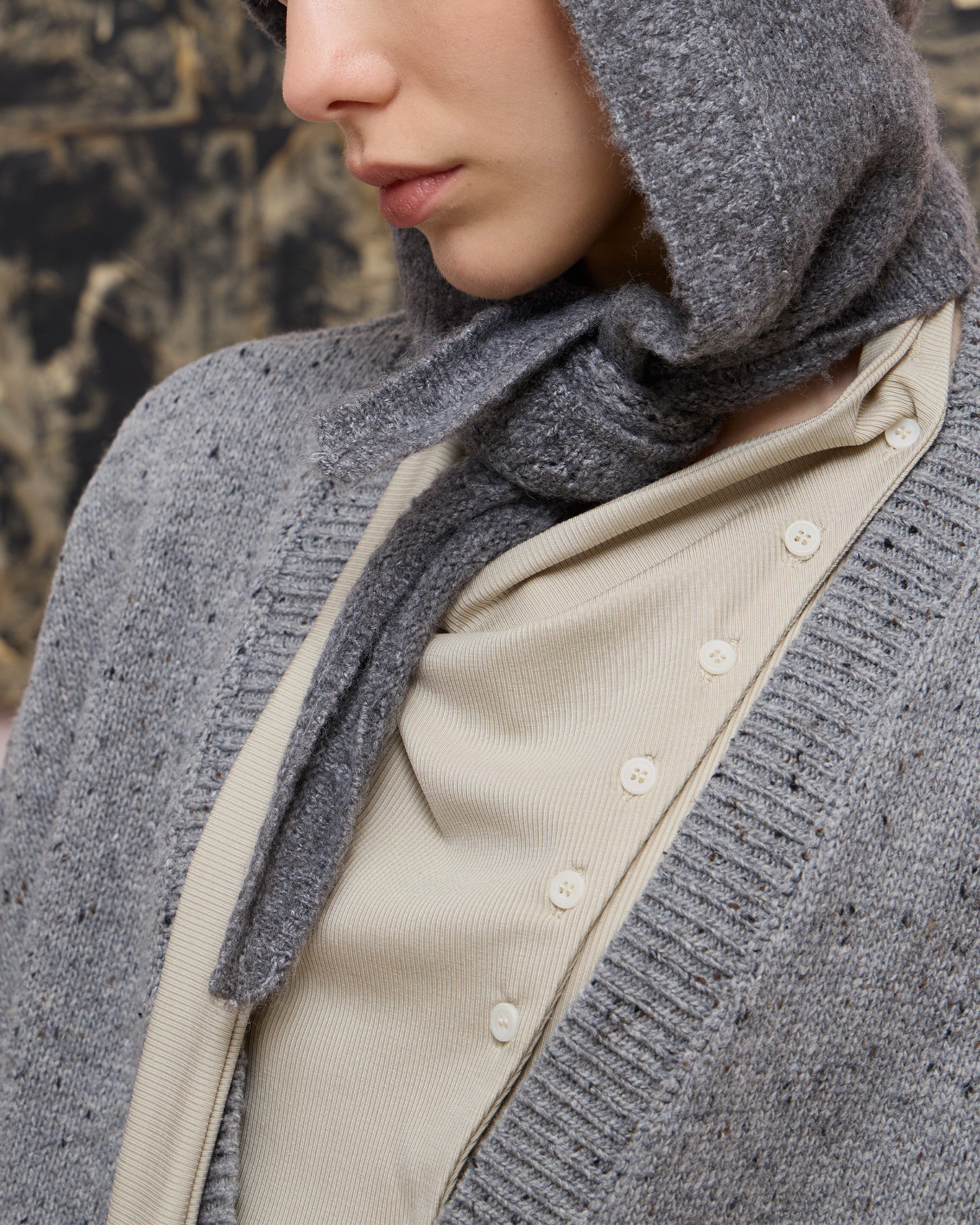 SLOUCHY FRINGED CARDIGAN