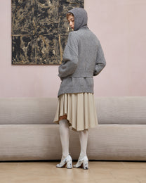 SLOUCHY FRINGED CARDIGAN