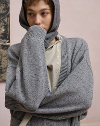 SLOUCHY FRINGED CARDIGAN