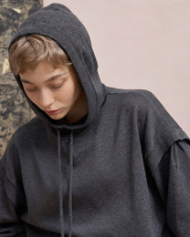 WOOL SILK HOODIE