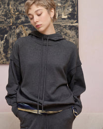 WOOL SILK HOODIE
