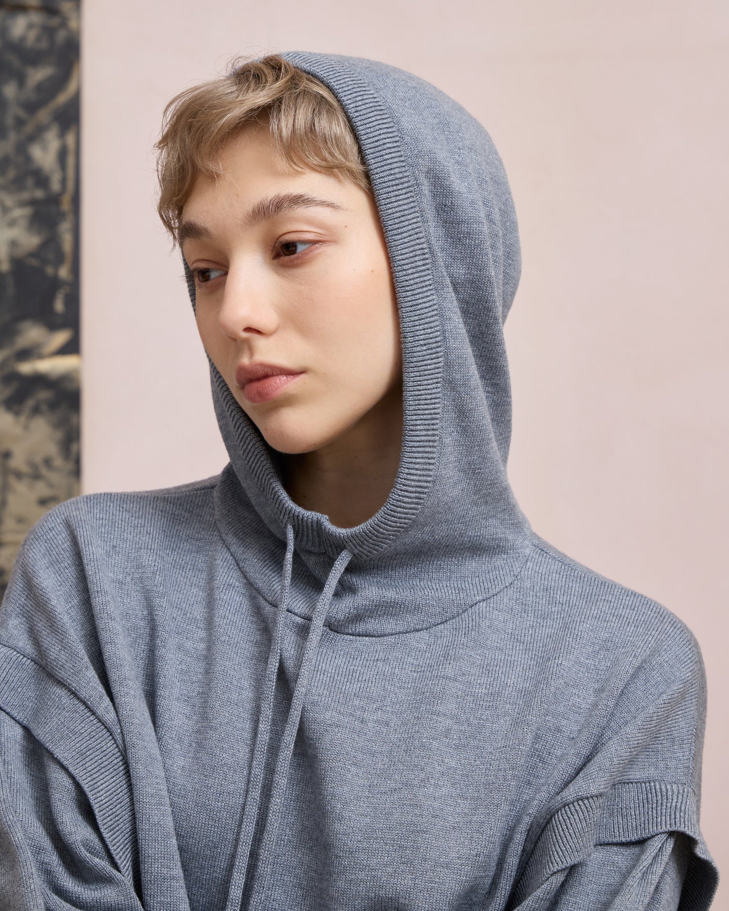 WOOL SILK HOODIE