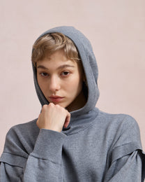 WOOL SILK HOODIE
