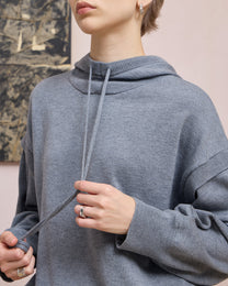 WOOL SILK HOODIE