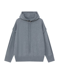WOOL SILK HOODIE