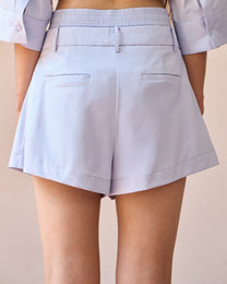 DUAL WAIST PLEATED SHORTS