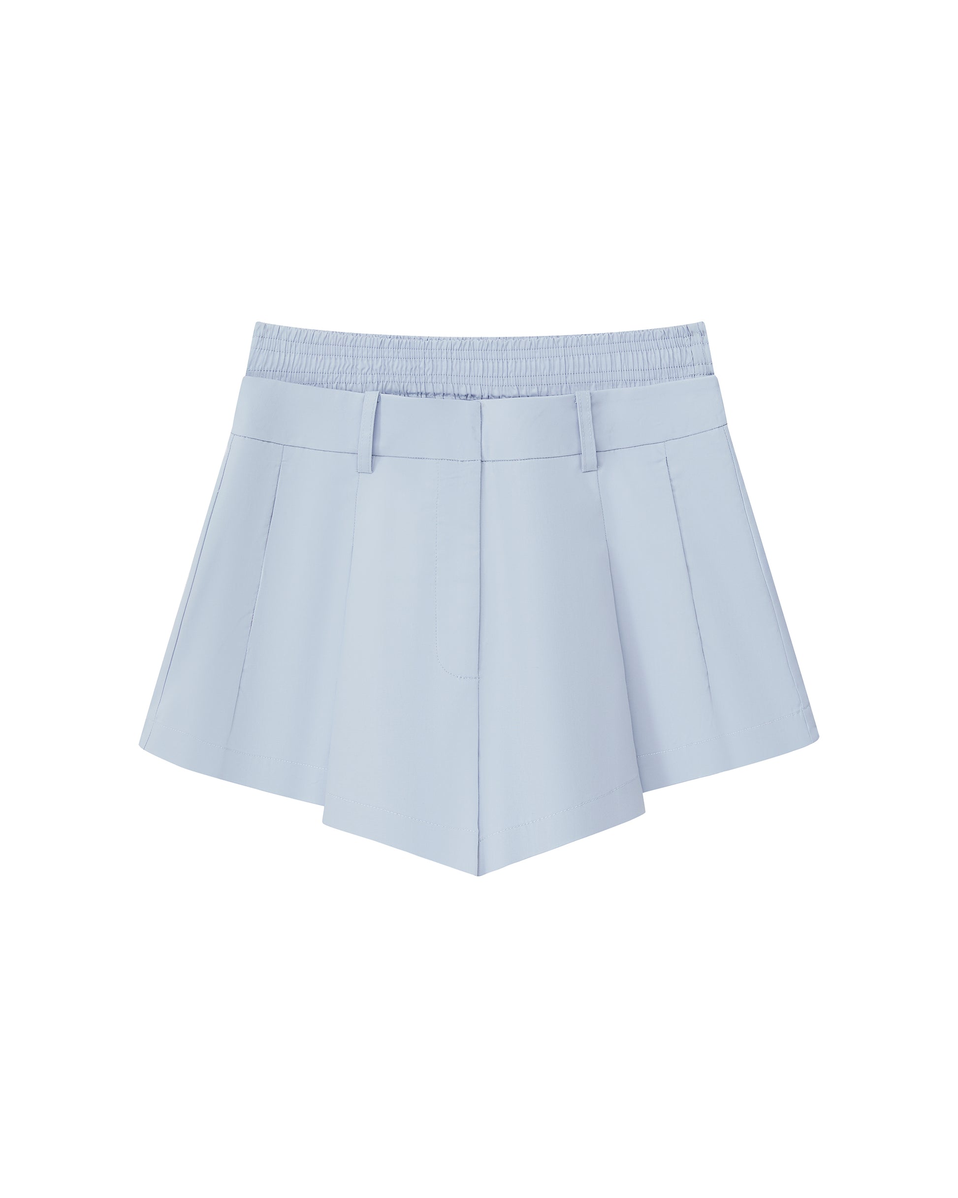 DUAL WAIST PLEATED SHORTS