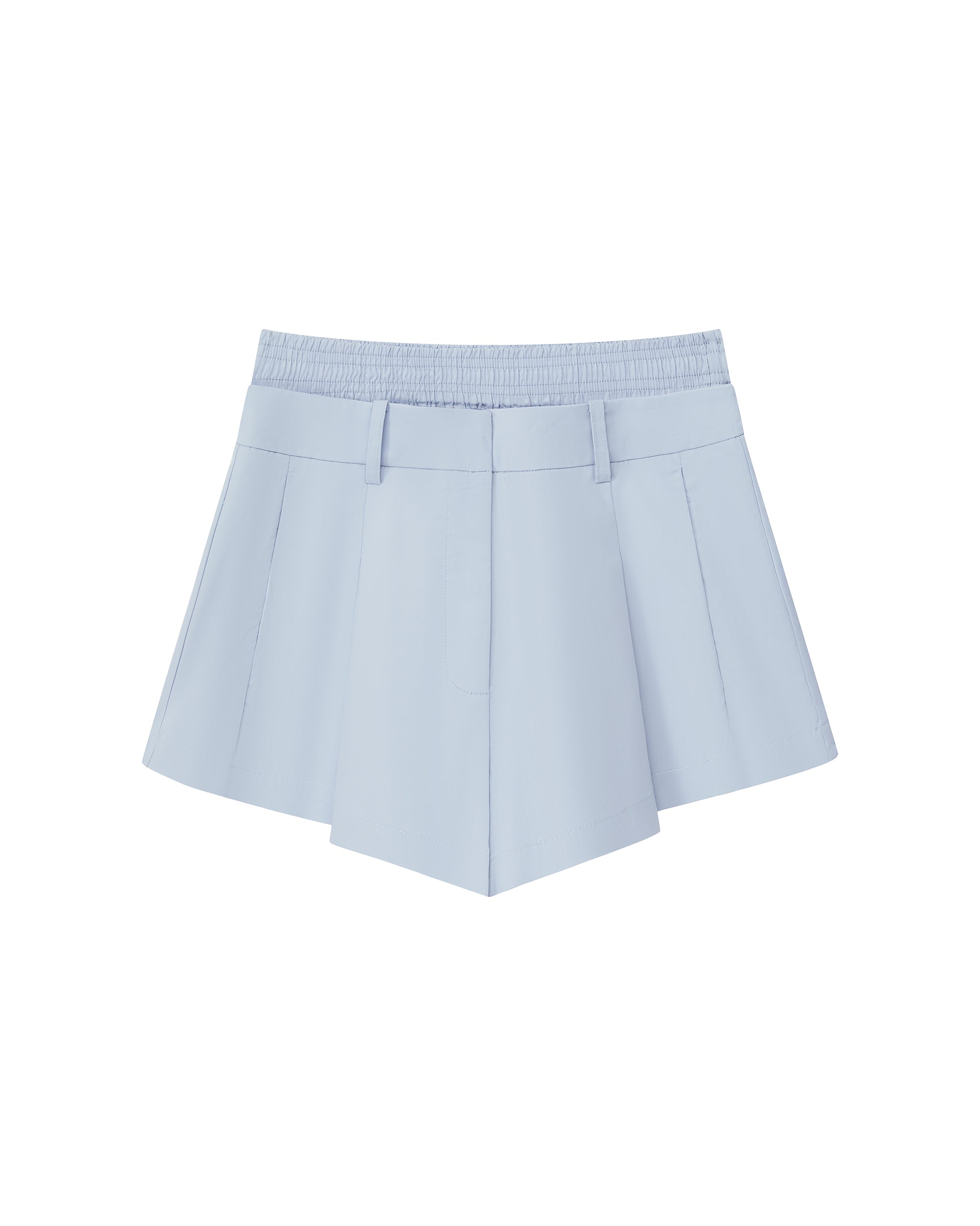 DUAL WAIST PLEATED SHORTS