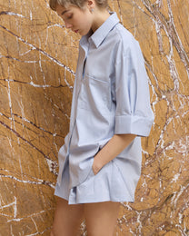 DUAL WAIST PLEATED SHORTS