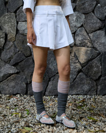 DUAL WAIST PLEATED SHORTS