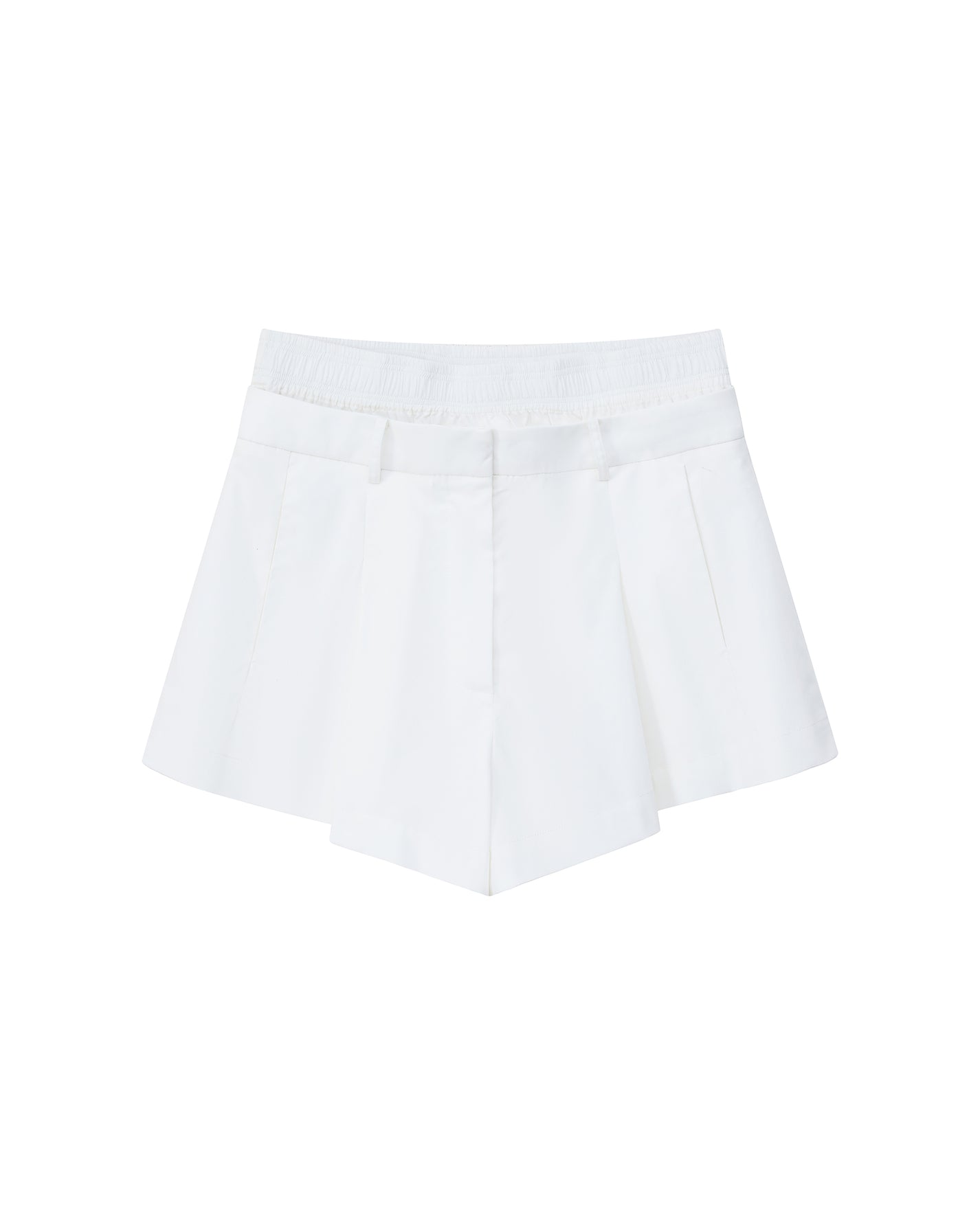 DUAL WAIST PLEATED SHORTS