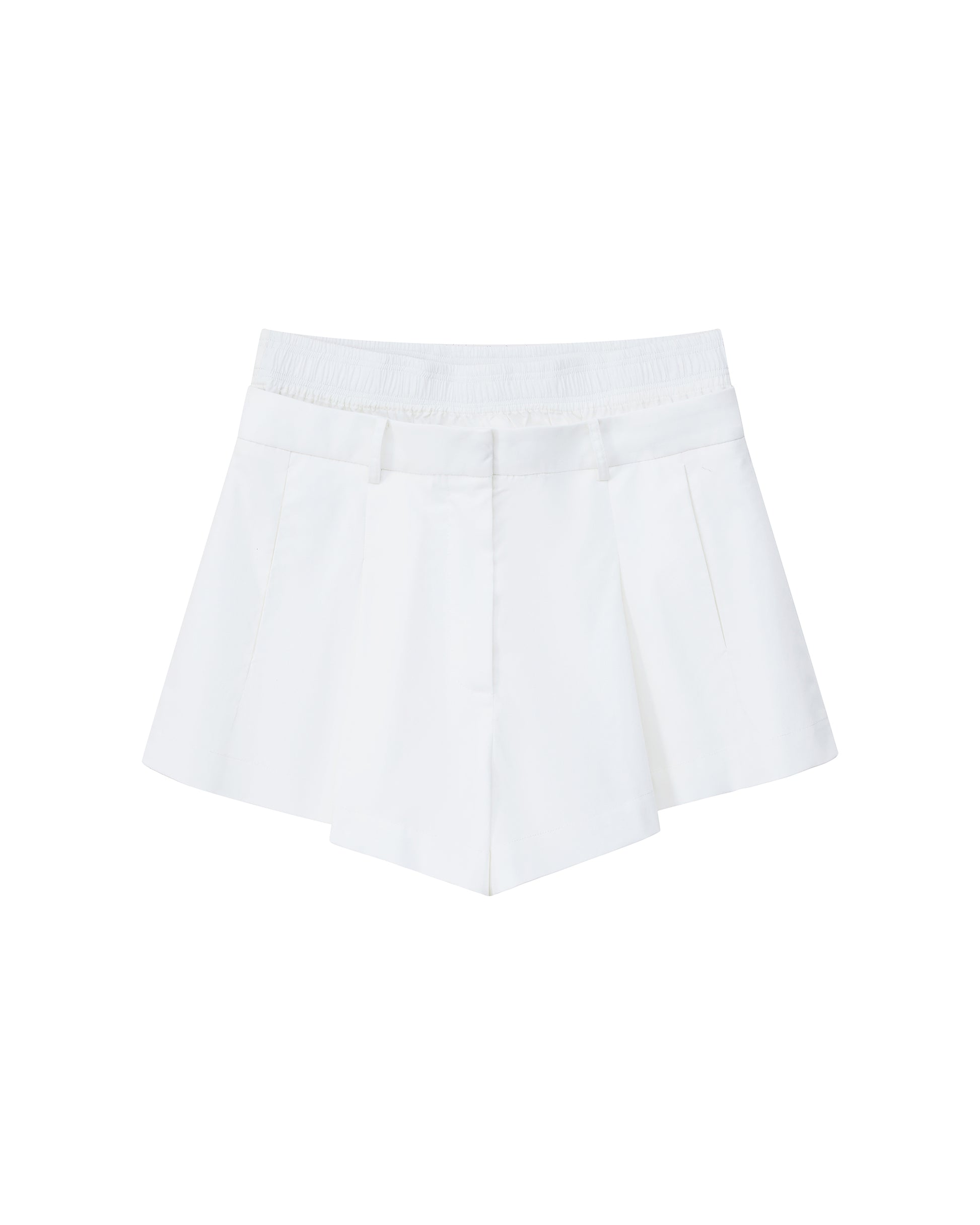 DUAL WAIST PLEATED SHORTS