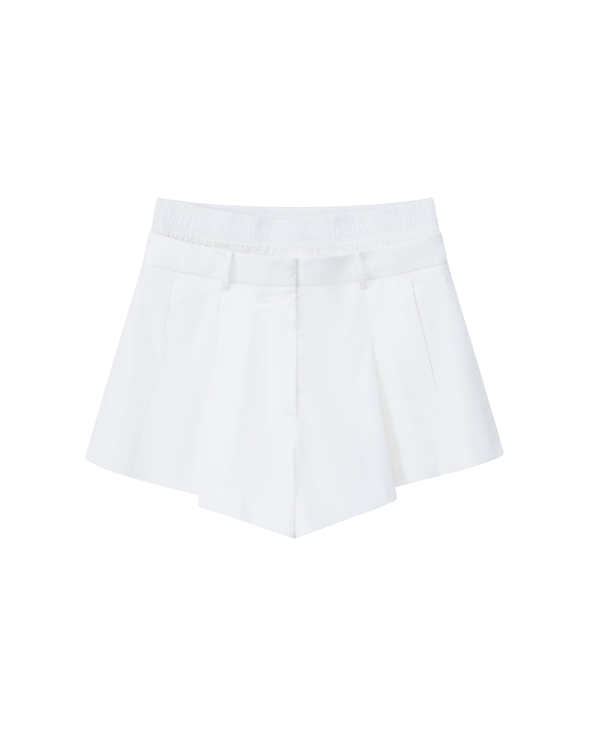 DUAL WAIST PLEATED SHORTS