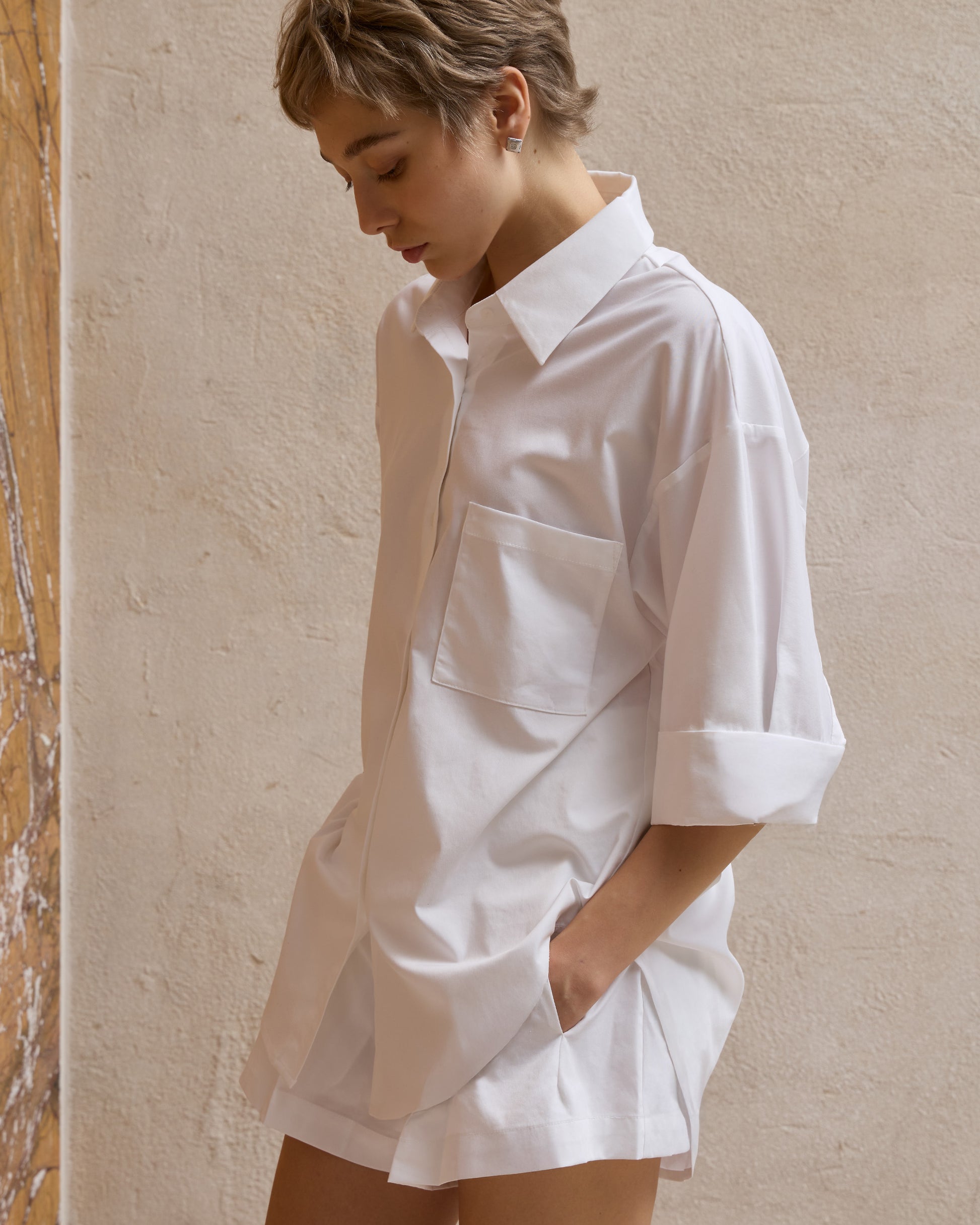 DUAL WAIST PLEATED SHORTS