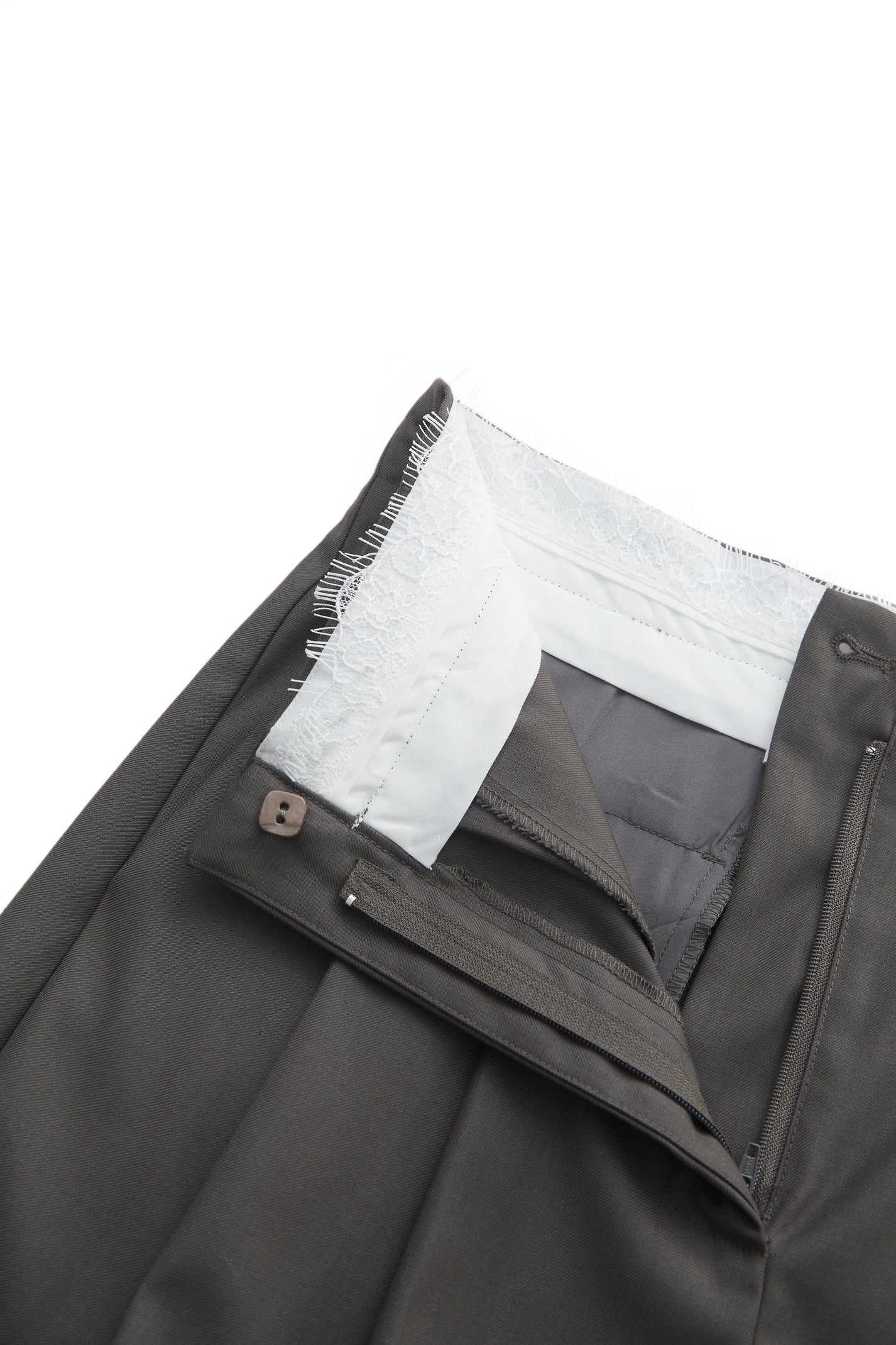 FOLD-OVER LACE PANTS